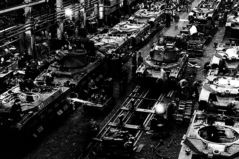Танковые заводы союзников во Вторую мировую войну (воспоминания в 18 фотографиях и одном видео)