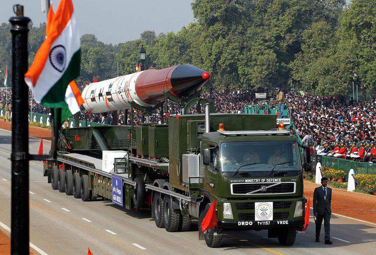 В Индии испытана баллистическая ракета Agni-IV