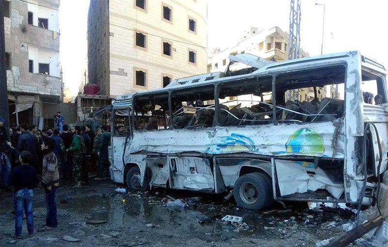 Тройной теракт с большим числом жертв на юге Дамаска