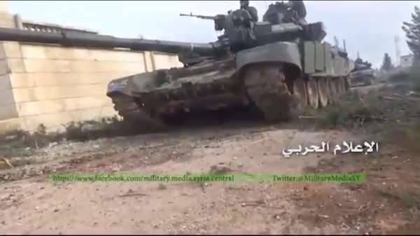 Сирийская армия использует танки Т-90 в провинции Алеппо