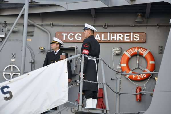 "Гетман Сагайдачный" провёл тренировки совместно с двумя кораблями ВМС Турции в Чёрном море