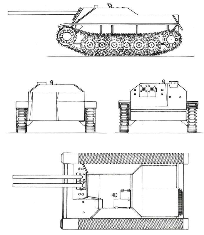 Проект самоходной артиллерийской установки Kleinpanzerjäger Rütscher (Германия)