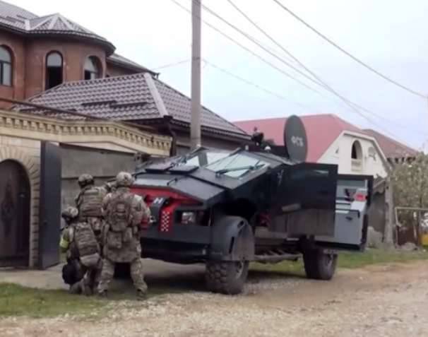 Бронеавтомобиль «Фалькатус» («Каратель») принял участие в спецоперации ФСБ в Дагестане