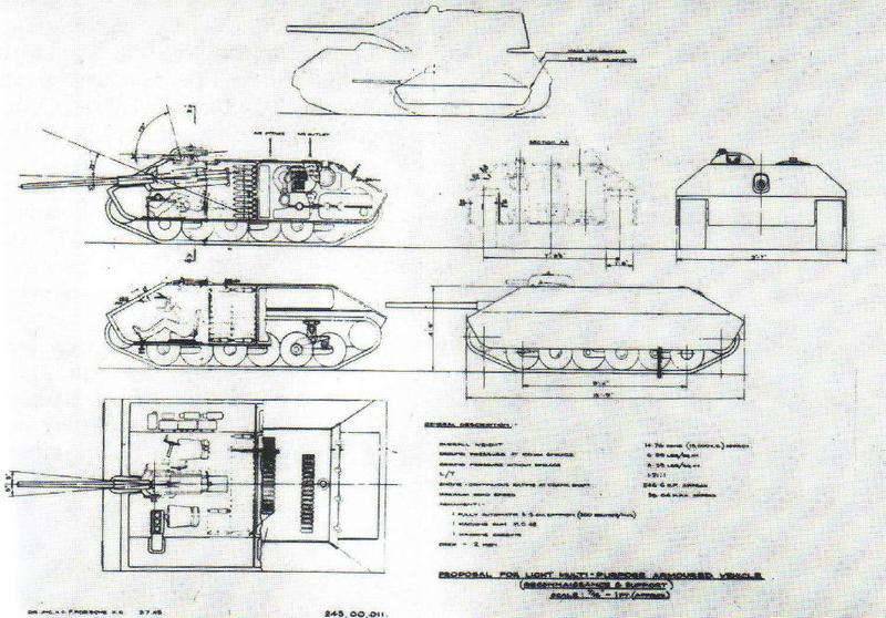 Проект самоходной артиллерийской установки Porsche E-25 (Германия)