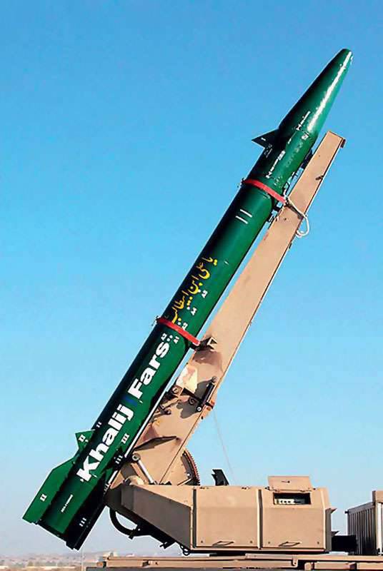 Противокорабельная баллистическая ракета Khalij Fars (Иран)