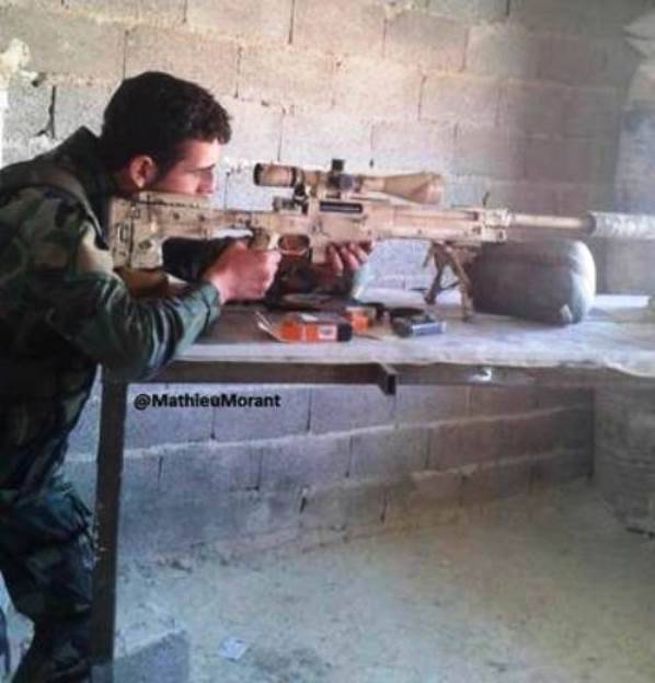 Высокоточная британская винтовка замечена у сирийских спецназовцев