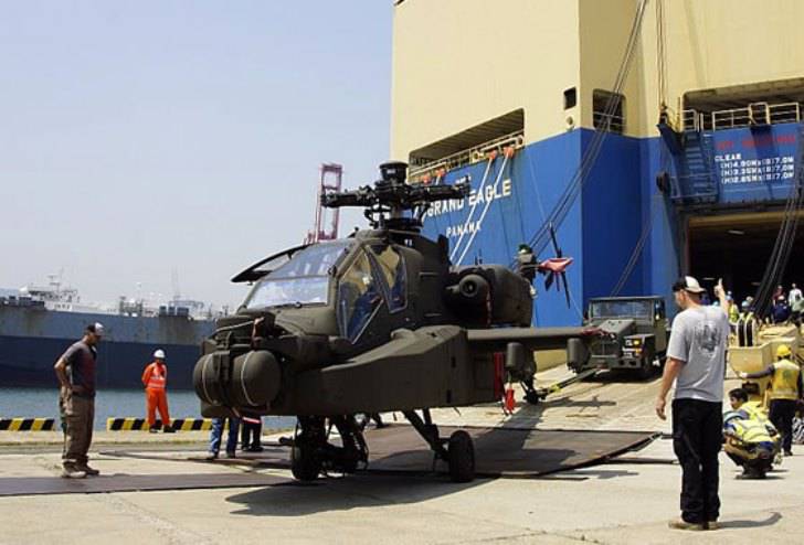 В Южную Корею поступила первая партия вертолётов «Апач Гардиан»