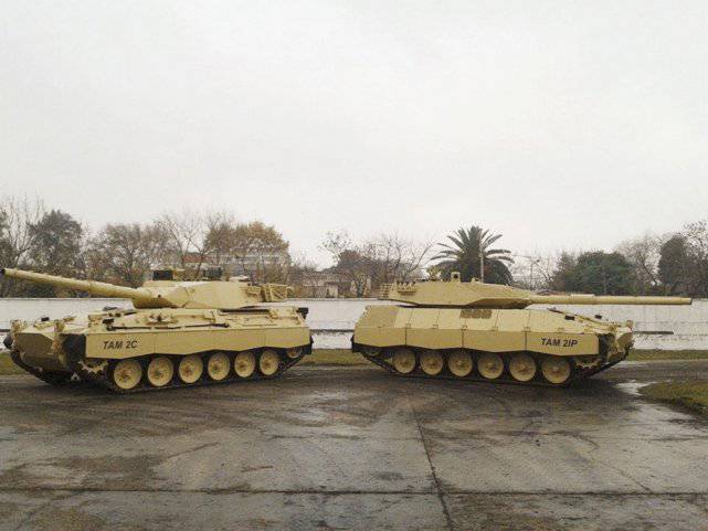 Новый вариант модернизации аргентинского танка ТАМ