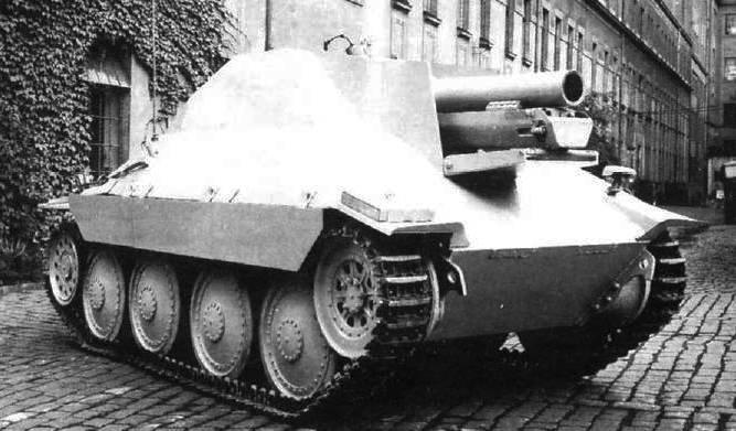 Самоходная артиллерийская установка 15 cm sIG 33/2 (Sf) auf Jagdpanzer 38 (Германия)