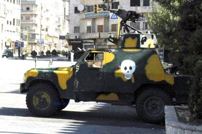 Британские бронеавтомобили на службе сирийских спецназовцев