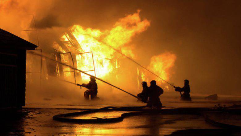 На полигоне Ашулук произошёл пожар, вызванный возгоранием ракетного двигателя