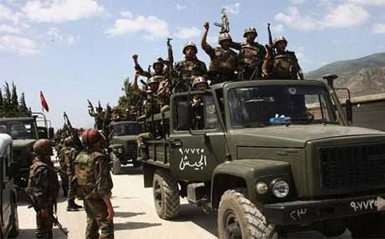 Об успехе сирийской правительственной армии в провинциях Сувейда и Хомс и отступлении в провинции Ракка