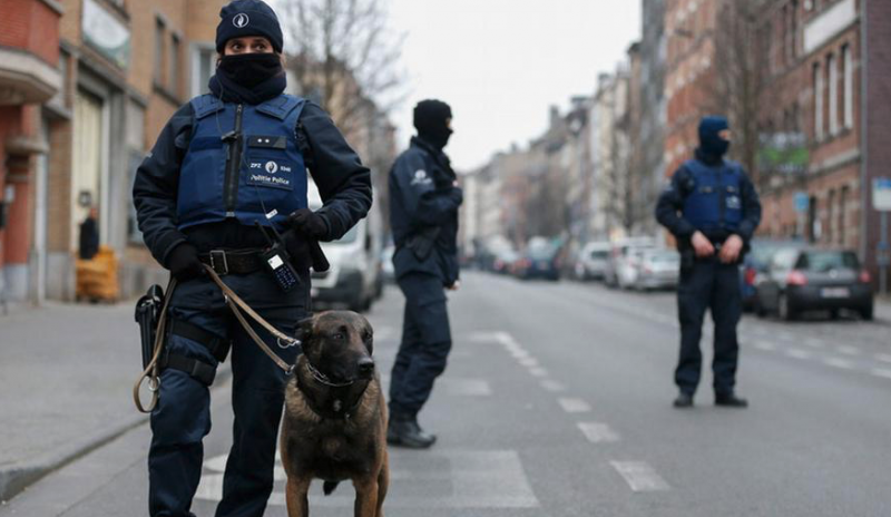 Рисунок 8. Полиция Бельгии готовится к отражению террористических угроз