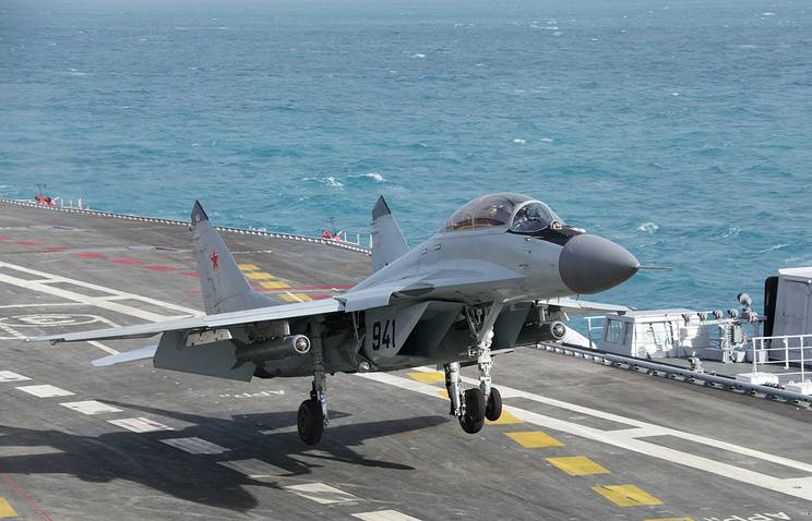 Взлет над морем: МиГ-29К усилит боевую мощь флагмана ВМФ России