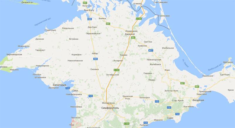 Сервис Google-карты "декоммунизировал" населённые пункты Крыма