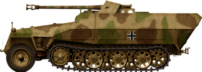 Самоходная артиллерийская установка Sd.Kfz.251/22 (Германия)