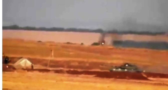 Самодельные экраны не спасли Т-72 сирийских курдов
