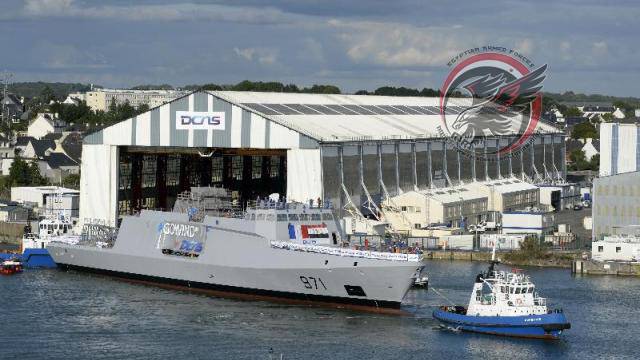 Во Франции спущен на воду первый корвет для ВМС Египта