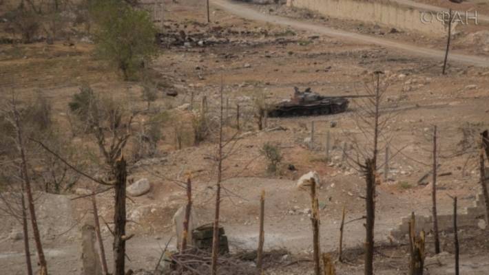 Видео поражения турецкого танка в Сирии