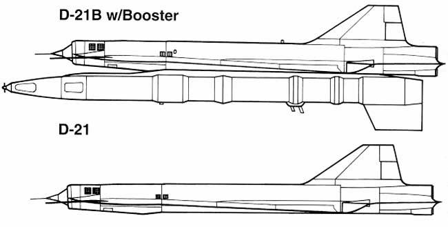 Беспилотный разведчик Lockheed D-21B (США)