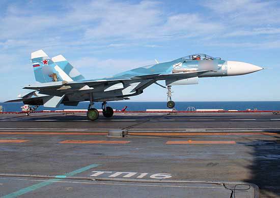 Крушение палубного истребителя Су-33 из состава авиакрыла "Адмирала Кузнецова"