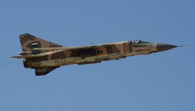 МиГ-23 сирийских ВВС разбился на востоке провинции Хомс