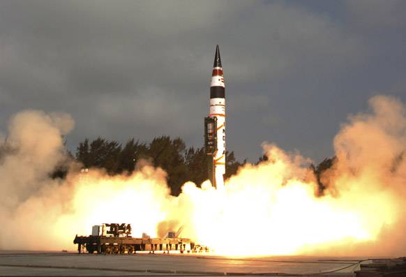 В Индии испытана баллистическая ракета «Агни-5»
