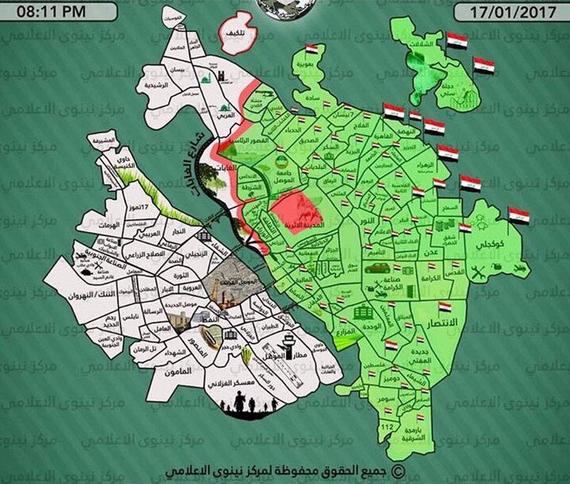 Официальный Багдад заявил об освобождении восточной части Мосула