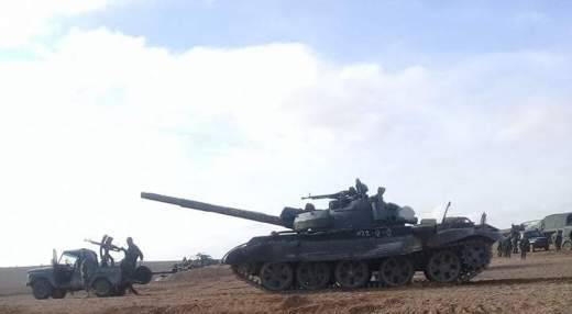 Т-62М в боях у Пальмиры