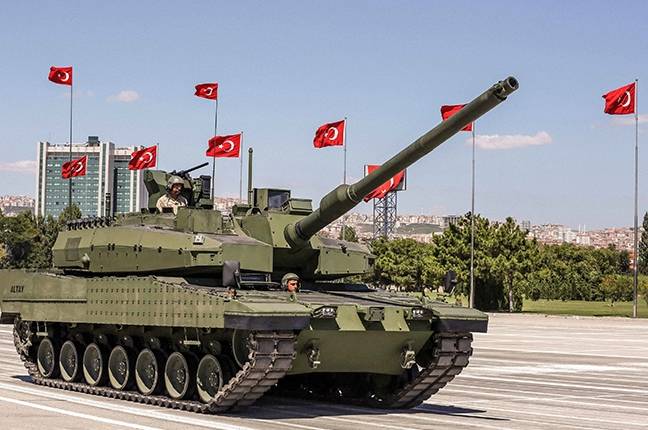 Турецкий танк Altay подбит санкциями