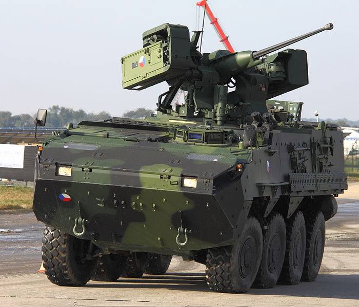Минобороны Чехии заказало 20 колесных бронемашин Pandur II