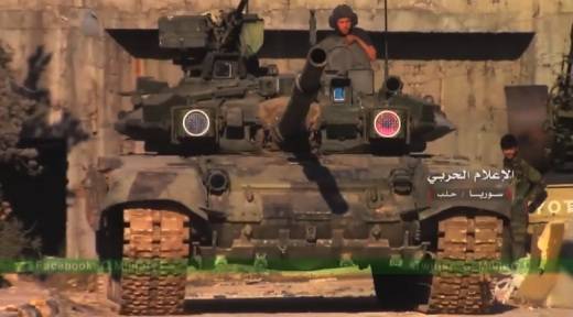 В Сирии запечатлена крайне редкая модификация Т-90