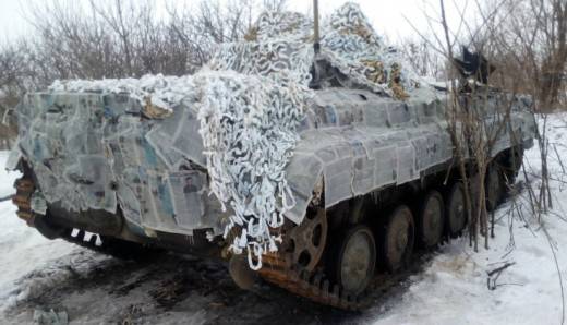 «Первая на континенте»: украинская БМП намертво вмерзла в землю