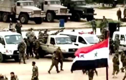 Сирийский спецназ использует бронированные автомобили Урал-4320-31