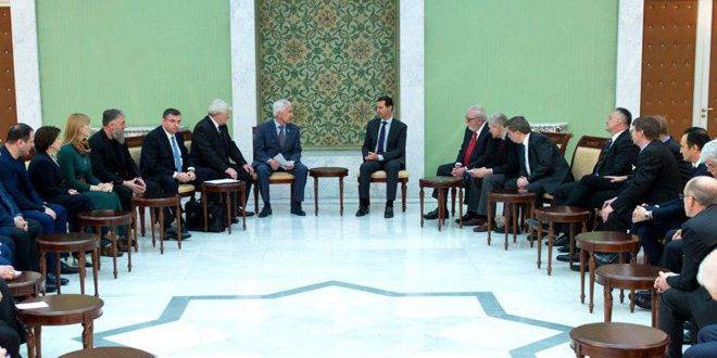 Депутаты ГД РФ обсудили с Асадом вопросы создания национальных автономий в Сирии