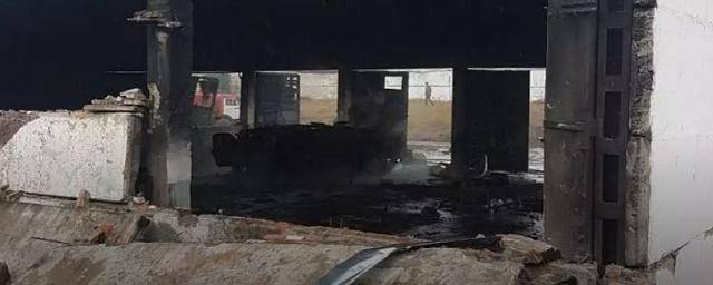 Пожар и взрывы на территории воинской части в Уссурийске