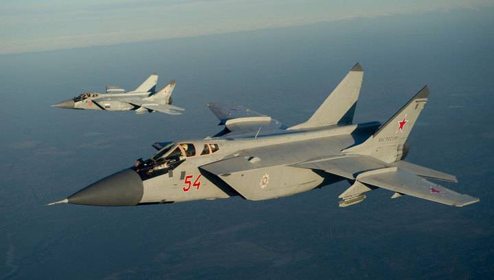 МиГ-31 совершили перелет с Приморья на Камчатку