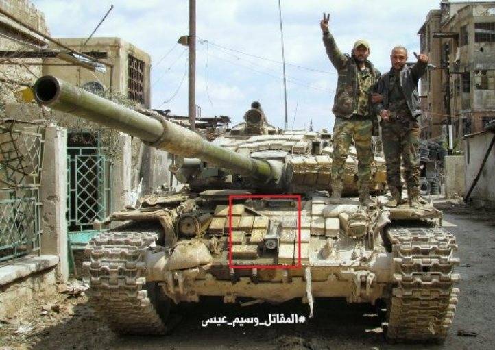 Новые усовершенствования танков Т-72 в Сирии