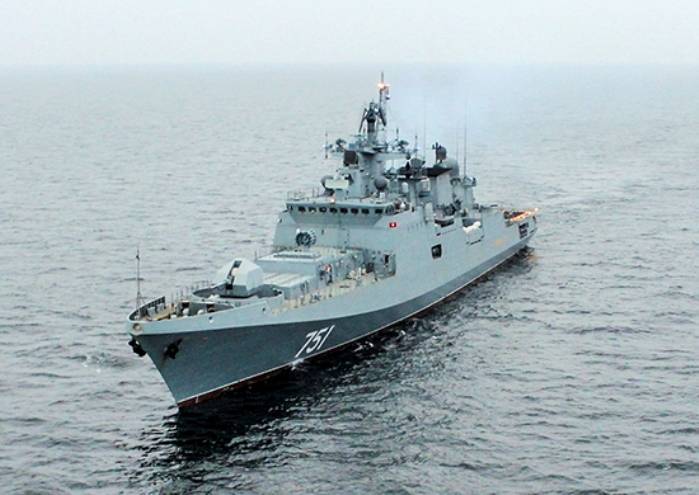 Фрегат "Адмирал Эссен" усилил постоянное соединение ВМФ РФ в Средиземном море
