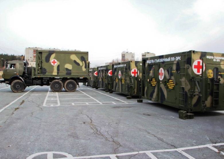 В танковое соединение ЦВО поступил новый мобильный госпиталь