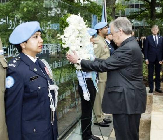 В ООН почтили память миротворцев, погибших в 2016 году
