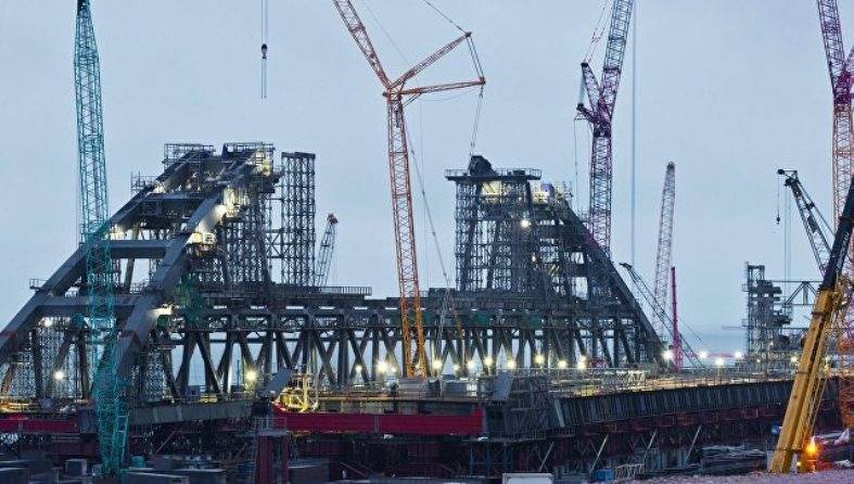 Силовые структуры провели учение на стройплощадке Крымского моста