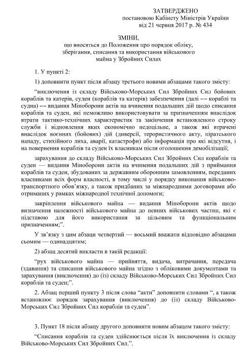 Кабмин Украины определил порядок списания "утраченной" техники командирами ВСУ