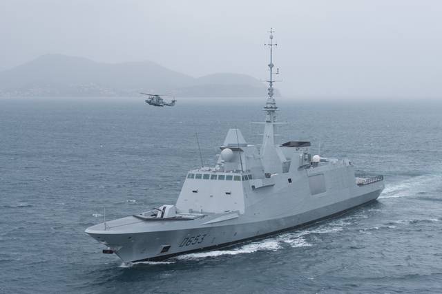 В боевой состав ВМС Франции вошел третий многоцелевой корабль Languedoc класса FREMM подтипа B2M