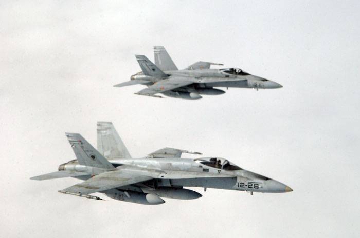 Испанские F-18 нарушили воздушное пространство Финляндии