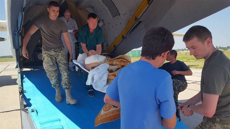 Очередной борт с ранеными украинскими солдатами прибыл в Одессу