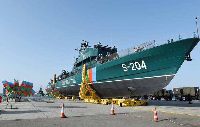 Азербайджан спустил на воду 4-й пограничный корабль израильского проекта OPV 62