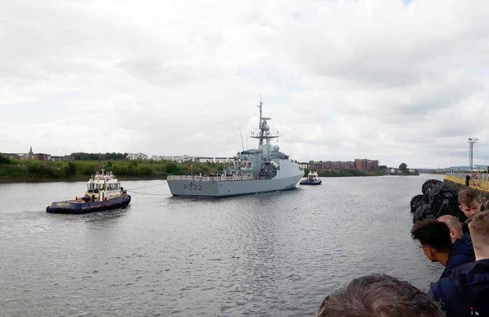 Британский головной корабль серии River Batch 2 приступил к заводским испытаниям