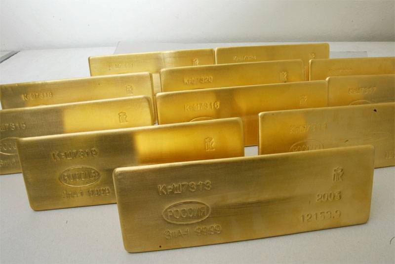 Россия более полугода ведёт покупку золота