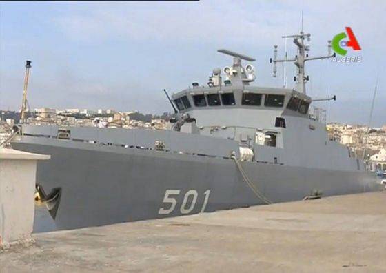 В состав ВМС Алжира вошел корабль противоминной обороны